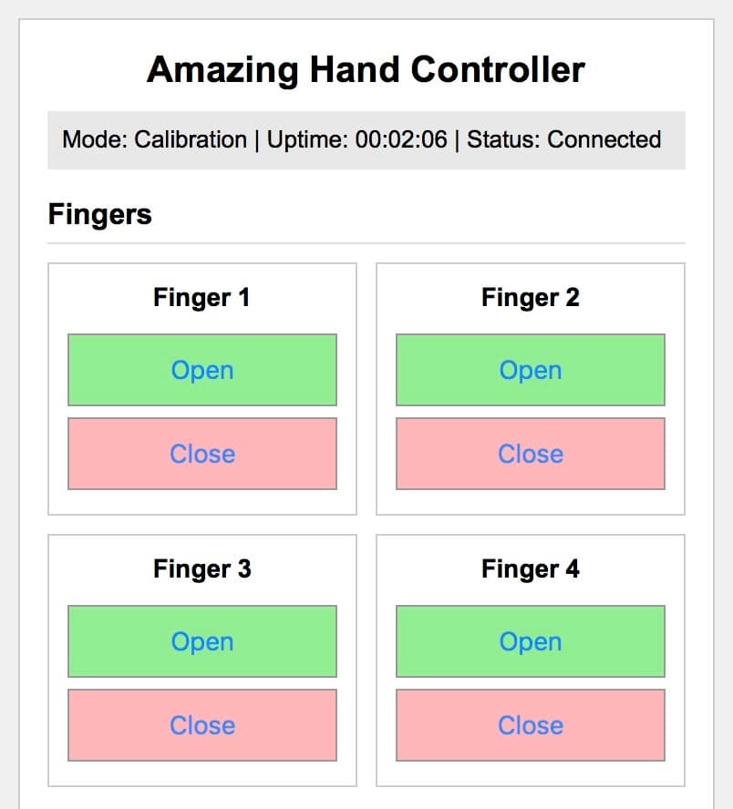 Finger controls